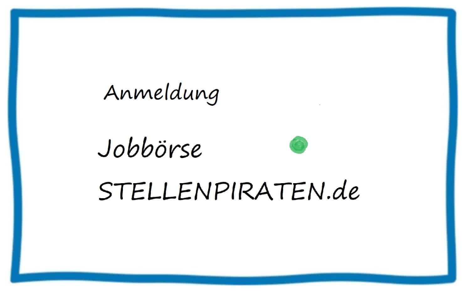 Anmeldung Jobbörse STELLENPIRATEN.de