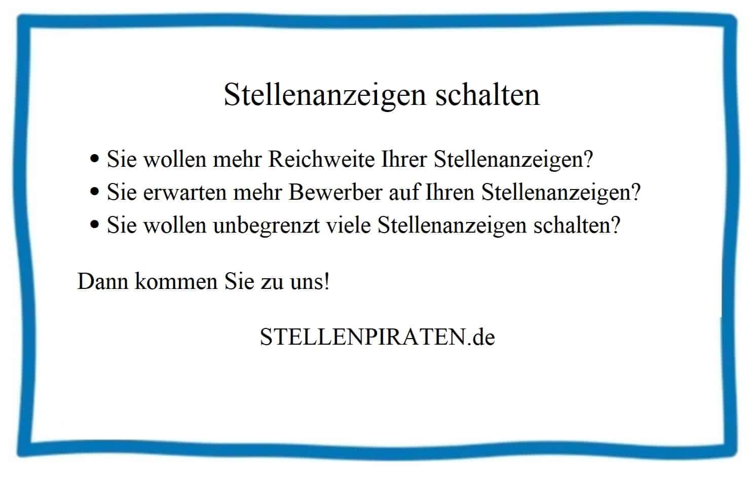 Stellenanazeigen schalten